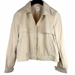 Club Monaco pale pink motorcycle/ Military jacket / coat M